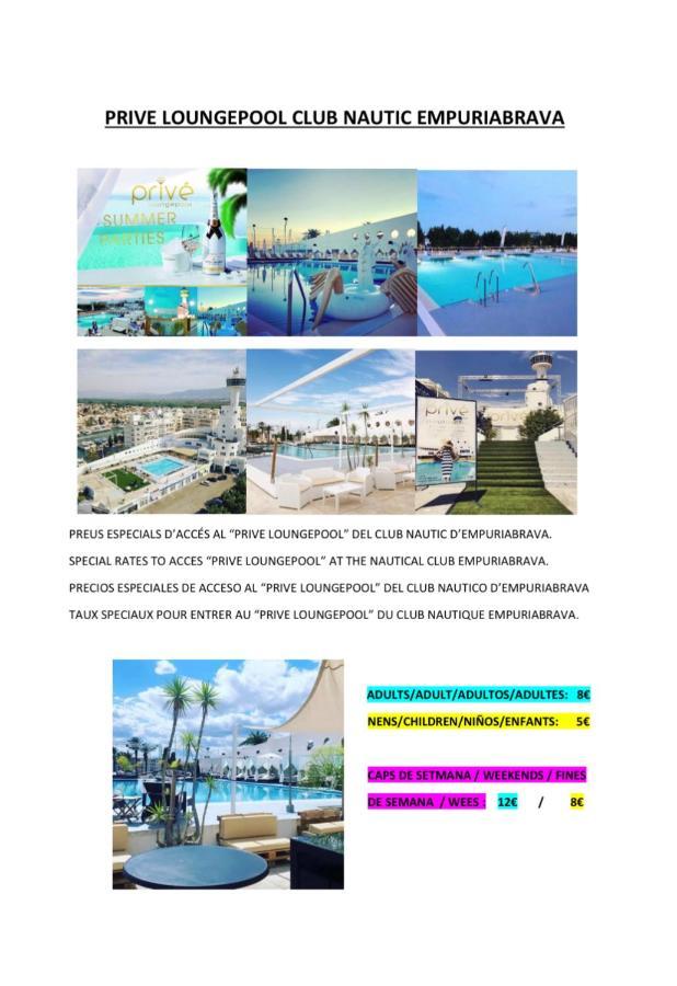 Empuria Beach D-Luxe Empuriabrava Eksteriør bilde